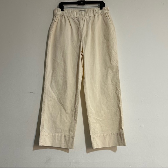 Everlane The Easy Wide Leg Pants Canvas Beige Size XL Neutral Minimal Capsule - Picture 2 of 9